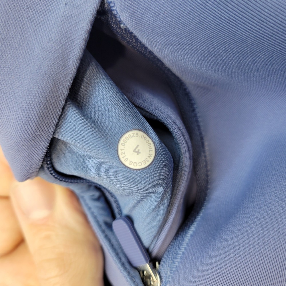Lululemon‎ AirWrap Pullover Hoodie Womens 4 Blue Purple Cropped W3ECQS - Picture 4 of 9